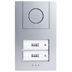 M-E Vistus AD-4020 Audio-Türsprechanlage Set für 2 Familienhäuser - Haus-Alarmanlagen: Hochwertige Audio-Türsprechanlage aus Aluminium mit Intercom-Funktion und Türöffner-Signal, ideal für 2-Familienhäuser.