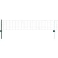 vidaXL Euro Zaun Grün 0.4x10 m - UV-beständiger Stahlzaun für Gartenlösungen - Hochwertiger Gartenzaun aus pulverbeschichtetem Stahl, UV-beständig und wetterfest. Ideal für Grundstücksgrenzen und sicheres Halten von Kindern und Haustieren.