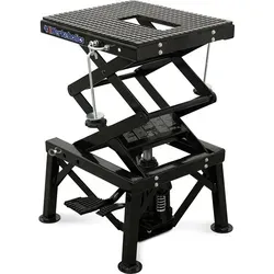 Weber Klassik Serie - 135 Motorradheber - Wagenheber mit stufenloser hydraulischer Höhenverstellung von 34-90 cm, ideal für sicheres Arbeiten an Motorrädern und einer Tragfähigkeit von bis zu 135 kg.