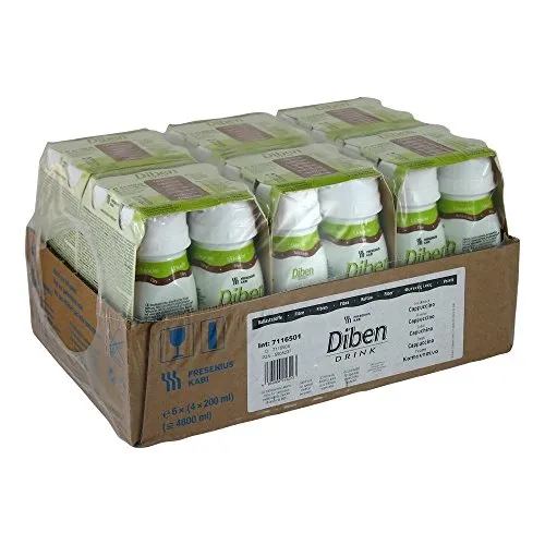 Fresubin Diben DRINK Cappuccino, 200 ml - bei Glukosetoleranzstörung - 24 EasyDrinks