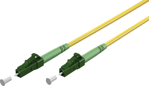 GOOBAY 59627 - Simplex LWL Patchkabel, LC-APC (8°)<>LC-APC (8°),gelb, 0.5 m