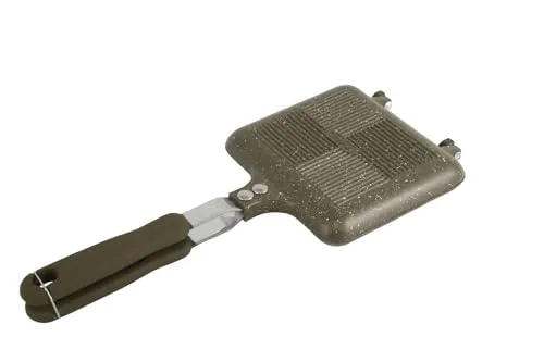 Trakker Armolife Marble Sandwich Toaster - Sandwichmaker für Camping, mit antihaftbeschichteten Platten für einfaches Reinigen und perfektes Grillen von Sandwiches in der Natur.