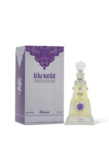 Rasasi Arba Wardat Parfümiertes Öl 30 ml - Eau de Parfum - Unisex Duft mit blumigen und zitrischen Noten, ideal für jeden Tag und steigert Ihr Selbstbewusstsein.