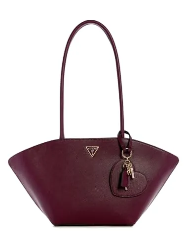 Guess Bolena Shopper wein HWZG9207090-WIN - Damen-Schultertaschen aus hochwertigem Lederimitat, stilvoll und geräumig für jeden Anlass