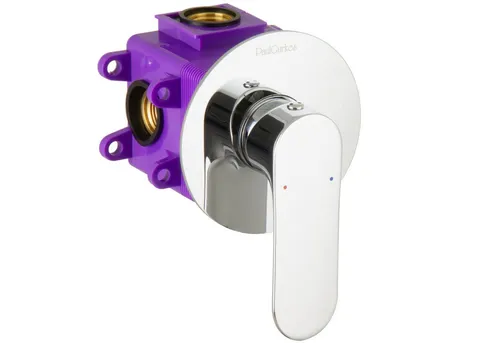 PaulGurkes Unterputzarmatur PGHPUM5 - Wannenarmatur aus massivem Messingguss mit hochwertiger Verchromung und langlebiger Keramikkartusche – ideal für moderne Badezimmer mit minimaler Einbautiefe von nur 56mm.