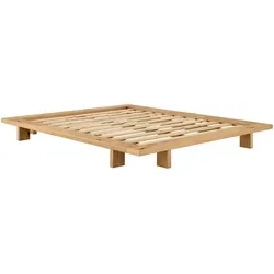 Karup Japan Bett 160 x 200 cm aus geölter Eiche - Das Karup Japan Bett 160 x 200 cm vereint minimalistisches Design mit fernöstlicher Eleganz. Ideal für moderne Schlafzimmer, bietet es eine stilvolle Grundlage für erholsame Nächte.