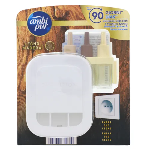 Ambi Pur 3Volution Starterset Madeira elektrischer Diffuser mit Nachfüller 20ml