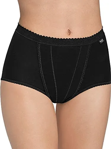 SLOGGI Control Maxi 2P Shapingslip Damen - Funktionsunterwäsche mit doppellagiger Bauchpartie für sanften figurformenden Effekt. Hochwertige Baumwolle und weiche Nähte für höchsten Tragekomfort, ideal für jeden Tag.