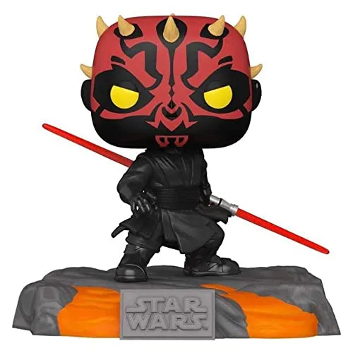Funko Pop! Deluxe: SW Sith - Darth Maul - Leuchtet Im Dunkeln - Chibi Figuren - Diese exklusive, leuchtende Darth Maul Vinyl-Sammelfigur ist das perfekte Geschenk für Star Wars Fans und bereichert jede Sammlung.