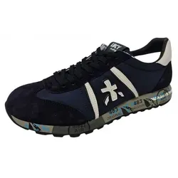 Premiata Herren Sneaker in Blau, Größe 44 – Stilvoll und Komfortabel - Elegante Sneaker von Premiata in Blau, Größe 44. Ideal für den Alltag, mit hochwertigem Velourleder und schnürbarem Design für optimalen Tragekomfort.