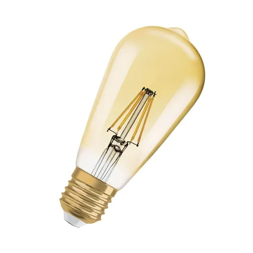 OSRAM Vintage 1906 LED CLASSIC EDISON 6.5W 824 Gold E27 Lampe 725lm 2400K warmwe