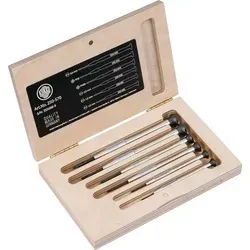 Kukko Uhrmacherschraubendreher Satz 6tlg. Schlitz / Kreuz - 250-570 - Uhrmacher-Schraubendreher, präzise und robust für exakte Arbeiten an Uhren, ideal für Profis und Hobbyisten.