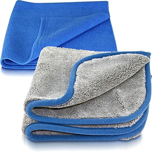 Petzoldts Profi-Microfasertücher Set - Autopflege & Motorradpflege: 2 hochwertige Tücher für perfektes Polieren von Autowachs und Lackversiegelung – ideal für Profis und Fahrzeugliebhaber.