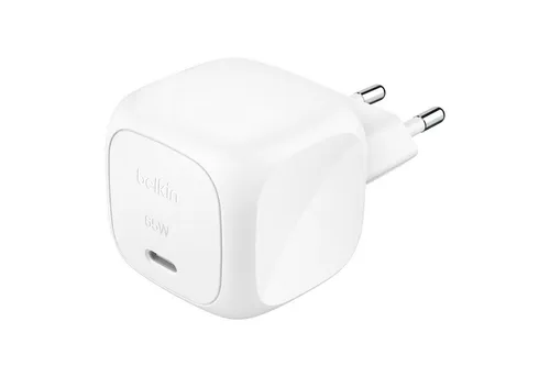 Belkin USB-C Ladegerät 65 W – Schnellladegerät für iPhone, Galaxy & MacBook - LADEGERÄTE & DOCKS: Kompaktes 65 W USB-C Ladegerät mit Schnellladefunktion – Ideal für iPhone, Galaxy S25 und MacBook, perfekt für Zuhause und unterwegs.