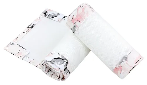 TupTam Bettnestchen 3D Mesh - Rosa - Bettdecken für Babybetten, schützendes 3D Mesh Material für optimale Luftzirkulation und Sicherheit im Babybett.