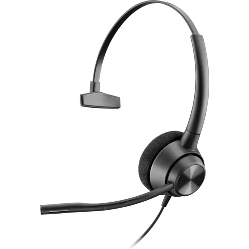 Poly Headset EncorePro 310 Mono - Komfortables On-Ear Headset mit Quick Disconnect - Headset & Mikrofon: Ergonomisches Mono-Headset mit Rauschunterdrückung, ideal für PC und Telefon, mit austauschbaren Ohrkissen für hohen Tragekomfort.