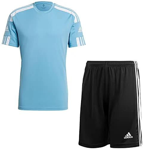 adidas Kinder Set Trikot+Hose Squadra 21 GN6725+GN5767 140 - Fußball-Trainingstrikots für Jungen, Set aus Trikot und Shorts mit AEROREADY Technologie für trockenen Tragekomfort und aus nachhaltigen Materialien hergestellt.
