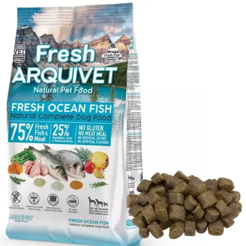 ARQUIVET Fresh halbfeuchtes Futter Ozeanfisch alle Rassen glutenfrei 2,5 kg