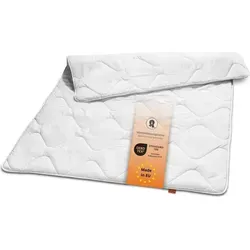 sleepling 190063 Basic 340 warme Winterdecke | 135 x 200 cm, weiß | Winterbettdecke | 100% Baumwolle Satin | waschbar 60 Grad