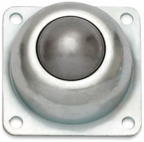 A.T.Shop s.r.o Kugelrolle 77x77x50 mm, 90 kg, Stahl - Industrierollen mit Kugel, ideal für den Bau von Förderbändern und Arbeitstischen, belastbar bis 90 kg pro Rolle.