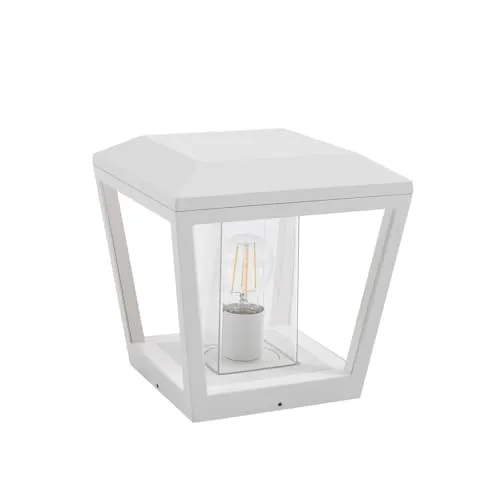 Lucande Außenleuchte Dunia - Spritzwassergeschützte Wegeleuchte in Weiß aus Aluminium - Wegeleuchte für Terrasse, Garten und Balkon mit IP54-Schutz. Robuste Außenlampe für mehr Sicherheit und stimmungsvolle Beleuchtung bei Tag und Nacht.