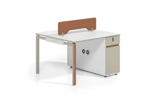 Bürotisch für 2 Personen - Moderner Counter-Schreibtisch für Teamarbeit - Moderner Schreibtisch für 2 Personen mit 2 Schubladen, ideal für effizientes Arbeiten. Maße: 120 x 120 x 103 cm, Farbe: Weiß, aus langlebigem MDF. Perfekt für jedes Arbeitszimmer.