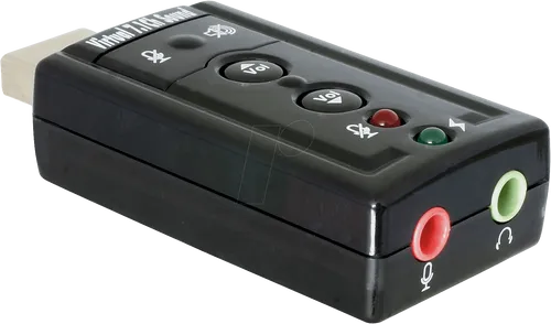 DELOCK 61645 - Soundkarte, extern, Adapter, USB 2.0, 3.5 mm