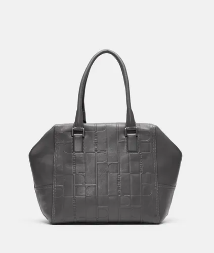 Liebeskind Kayla Shopper Tasche M Leder 46 cm grau - Handtaschen mit praktischem Reißverschluss und stilvollem Design, ideal für modebewusste Frauen, die Funktionalität und Eleganz schätzen.