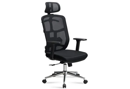 AMSTYLE Bürostuhl SPM1.450 - Bequem und Ergonomisch - Bürostuhl mit atmungsaktiver Netz-Rückenlehne und Lendenwirbelstütze, ideal für bis zu 8 Stunden Nutzung. Perfekt für harte Böden und ergonomischen Komfort.