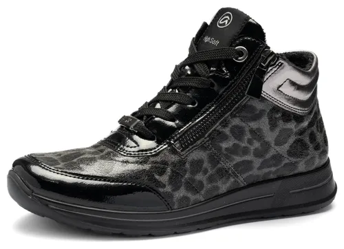 Ara Osaka 2.0 Damen Schnürstiefel Schwarz, Größe 6.5 - Bequeme Damen Schnürstiefel mit herausnehmbarem Fußbett und HighSoft Technologie für optimalen Tragekomfort. Ideal für etwas breitere Füße und perfekt für den Alltag.