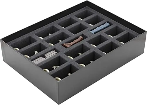 Feldherr Schaumstoff-Set + Kartenhalter kompatibel mit HeroQuest (2021): Die Rückkehr des Hexen-Lords - Brettspielbox