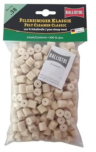 BALLISTOL Filzreiniger Klassik, Kal. .38, 300 Stück (23215)