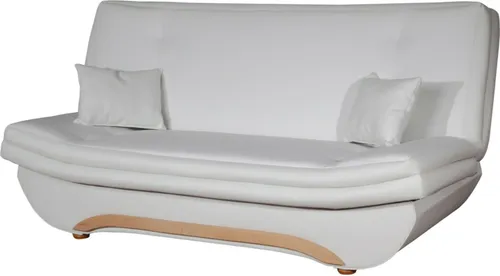 Klick-klack-Sofa Schlafsofa GIANA in Kunstleder Weiß von Fun Möbel