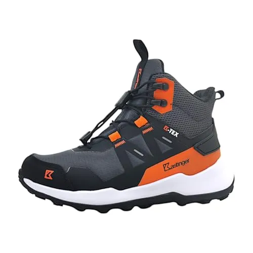 Kastinger Foiskar Mid KTX Kinder Wanderschuhe - Wasserdicht & Trendig - Robuste Kinder Wanderschuhe mit wasserdichter K-TEX Membran, ideal für jedes Wetter. Speedlace-System für sicheren Halt und Ortholite Einlagen für ein angenehmes Fußklima.