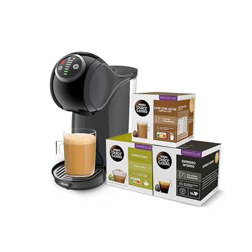 De'Longhi Nescafé Dolce Gusto Genio S Plus EDG315.B Kaffeevollautomat, Kaffeekapselmaschine, Espresso-Boost, Cappuccino, automatische Energieabschaltung, 15 Bar Druck, Schwarz