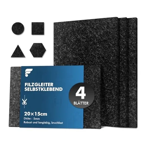 shinfly Filzgleiter Selbstklebend 4 Stück
