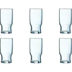 Arcoroc Campus Tumbler, Trinkglas, stapelbar, 290ml, Glas gehärtet, transparent, 6 Stück