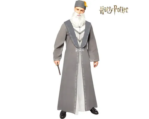 Amscan Dumbledore Kostüm für Erwachsene - Kostüm für Fans von Harry Potter, Größe XL, aus hochwertigem Material für optimalen Tragekomfort, ideal für Karneval oder Mottopartys.