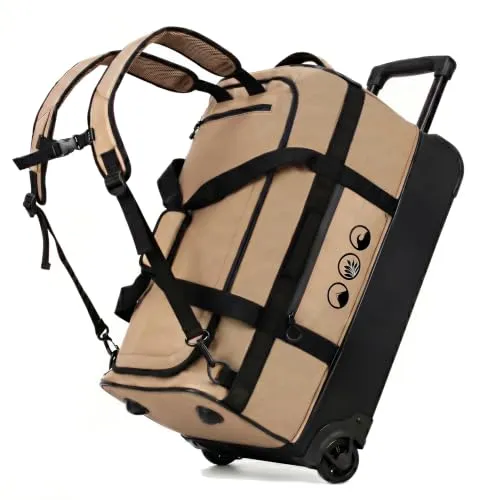 Rucksack mit Rollen 3-in-1 Handgepäck in beige von SONS OF ALOHA