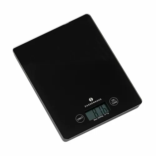 ZASSENHAUS Digitalwaage Küchenwaage BALANCE schwarz