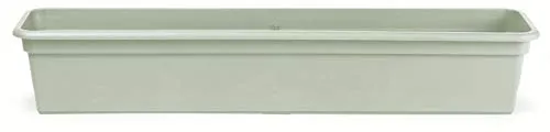 Floralo e. K. Balkonkasten, eckig, weiß-Breite 60 cm x Tiefe 17 cm x Höhe 14 cm