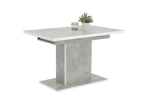 Ausziehbarer Esstisch Mark – Grau, 80x76 cm von Hela Tische