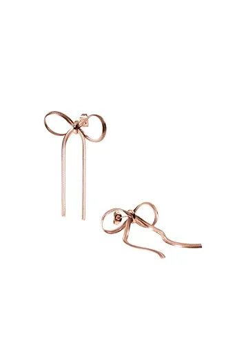 Purelei Paar Ohrstecker Bow – Elegante Schleifen Ohrringe in rosegold von PURELEI
