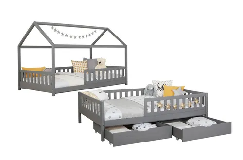 Ticaa Hausbett Duo mit Rausfallschutz von TiCAA