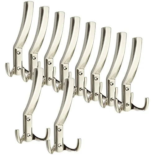 Stück Garderobenhaken Julie Strong Lang Edelstahloptik 10 in grau von SO-TECH