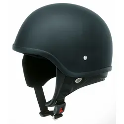 Redbike RB-450 Jethelm - Matt-Schwarz - XL - Stylischer Oldtimerhelm aus Fiberglas mit Textil-Innenfutter und praktischem Klick-Schnellverschluss. Ideal für den individuellen Look beim Motorradfahren.
