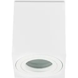Sweet LED Aufbaustrahler Bad eckig GU10 Aluminium weiß IP44 Aufbauspot - Weiß