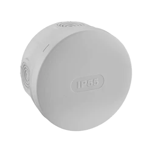 Debflex 718804 – Elektrische Umleitungsdose – wasserdichte Anschlussdose für den Außenbereich – IP55 – Durchmesser 85