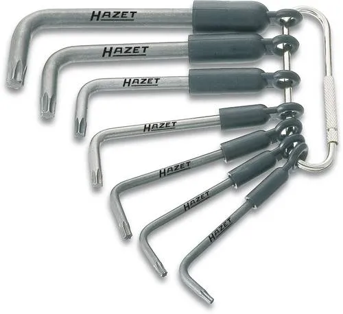 Hazet Innen-TORX Winkelschraubendreher-Set 7-teilig - Schraubendreher-Sets für präzises Arbeiten mit Innen TORX Schrauben, ideal für Mechaniker und Heimwerker.