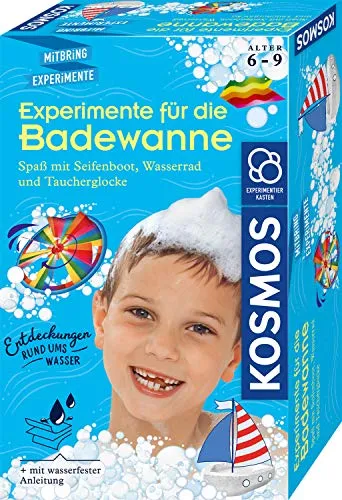 Kosmos Experimente für die Badewanne 657833 - Experimentierkasten ab 6 Jahre, spannende Wasser-Experimente für kleine Wissenschaftler